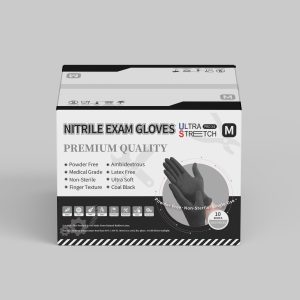 3.5 Nitrile Exam Gloves (Black)