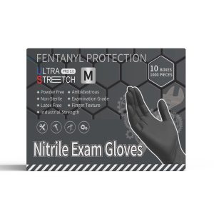 5.0 Nitrile Exam Gloves (Black)