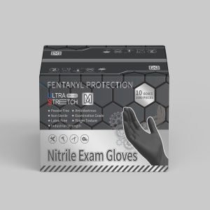 6.0 Nitrile Exam Gloves (Black)